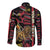 Personalized Belgium Long Sleeve Button Shirt Lion Holding Flag - Wonder Print Shop