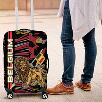 Belgium Luggage Cover Lion Holding Flag - Wonder Print Shop