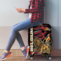 Belgium Luggage Cover Lion Holding Flag - Wonder Print Shop