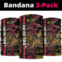 Belgium Neck Gaiter Lion Holding Flag DT05