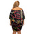 Personalized Belgium Off Shoulder Short Dress Lion Holding Flag - Wonder Print Shop