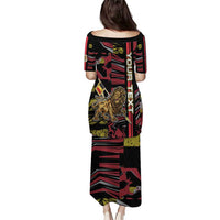 Personalized Belgium Puletasi Lion Holding Flag - Wonder Print Shop