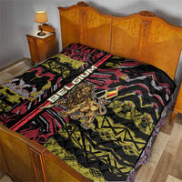 Belgium Quilt Lion Holding Flag - Wonder Print Shop
