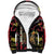 Personalized Belgium Sherpa Hoodie Lion Holding Flag - Wonder Print Shop