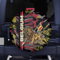 Belgium Spare Tire Cover Lion Holding Flag - Wonder Print Shop