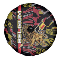 Belgium Spare Tire Cover Lion Holding Flag - Wonder Print Shop