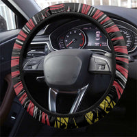 Belgium Steering Wheel Cover Lion Holding Flag - Wonder Print Shop