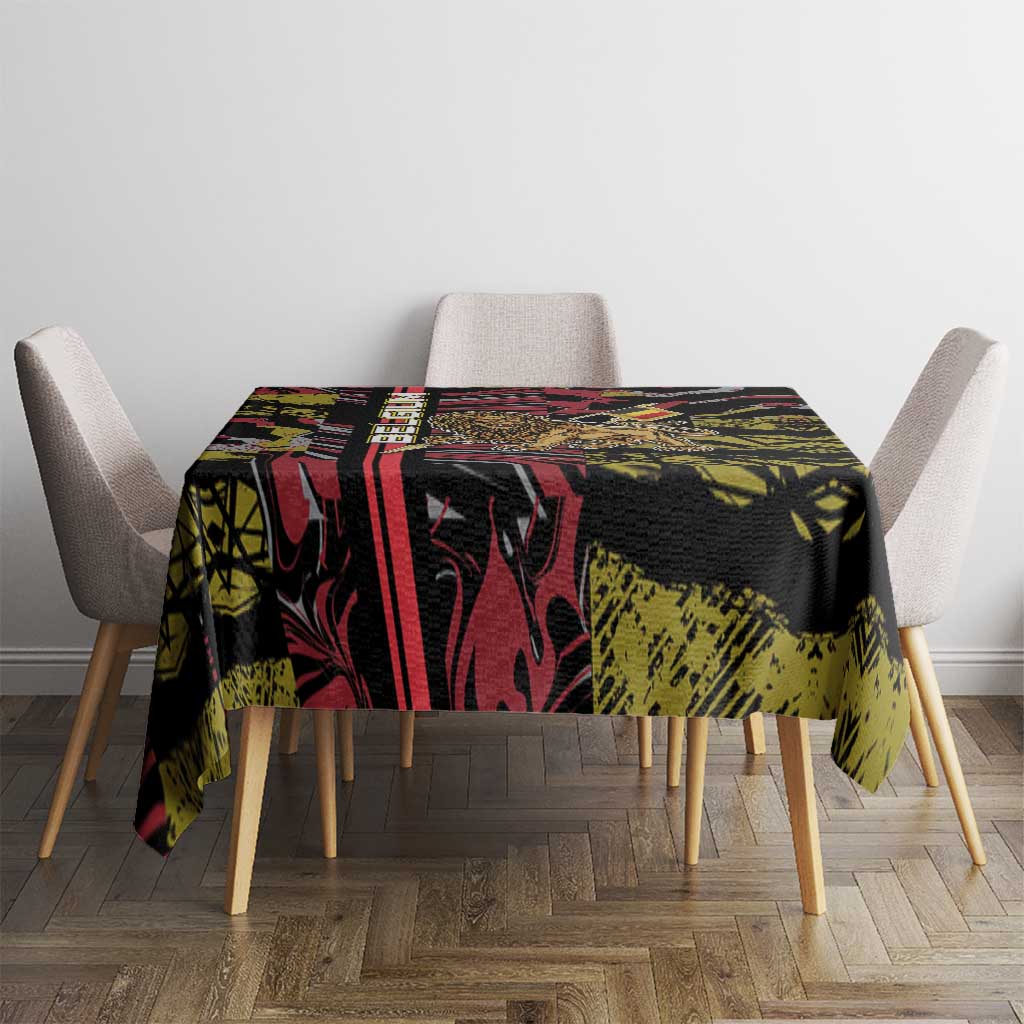 Belgium Tablecloth Lion Holding Flag - Wonder Print Shop