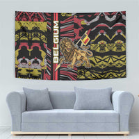 Belgium Tapestry Lion Holding Flag - Wonder Print Shop