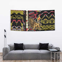 Belgium Tapestry Lion Holding Flag - Wonder Print Shop