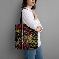 Belgium Tote Bag Lion Holding Flag - Wonder Print Shop