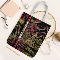 Belgium Tote Bag Lion Holding Flag - Wonder Print Shop