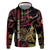 Personalized Belgium Zip Hoodie Lion Holding Flag - Wonder Print Shop