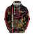 Personalized Belgium Zip Hoodie Lion Holding Flag - Wonder Print Shop
