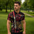 Personalized Belgium Zipper Polo Shirt Lion Holding Flag - Wonder Print Shop