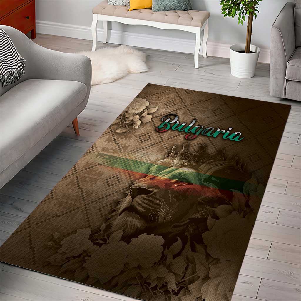 Bulgaria Area Rug Lion King Is Pride - Wonder Print Shop