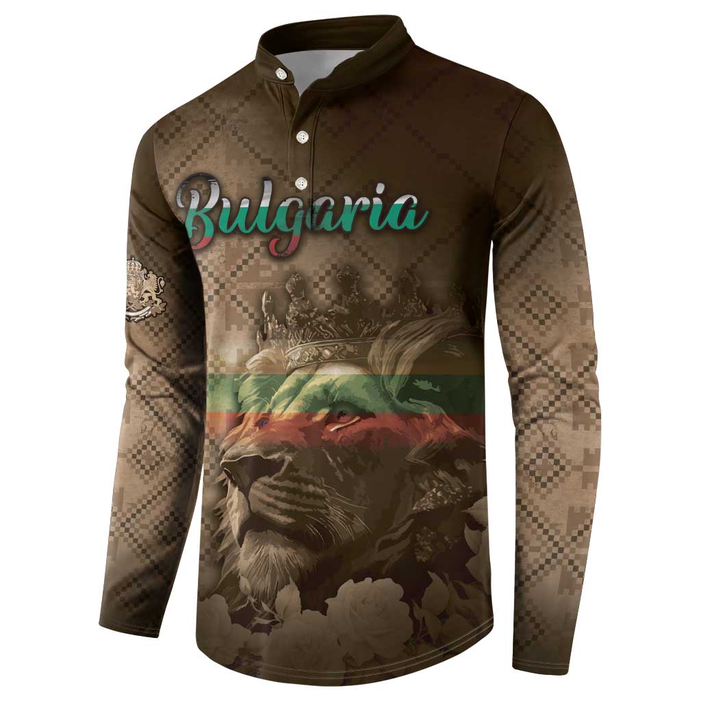 Personalized Bulgaria Button Sweatshirt Lion King Is Pride - Wonder Print Shop