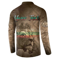 Personalized Bulgaria Button Sweatshirt Lion King Is Pride - Wonder Print Shop