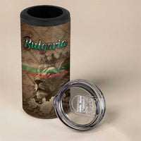 Personalized Bulgaria 4 in 1 Can Cooler Tumbler Lion King Is Pride - Wonder Print Shop