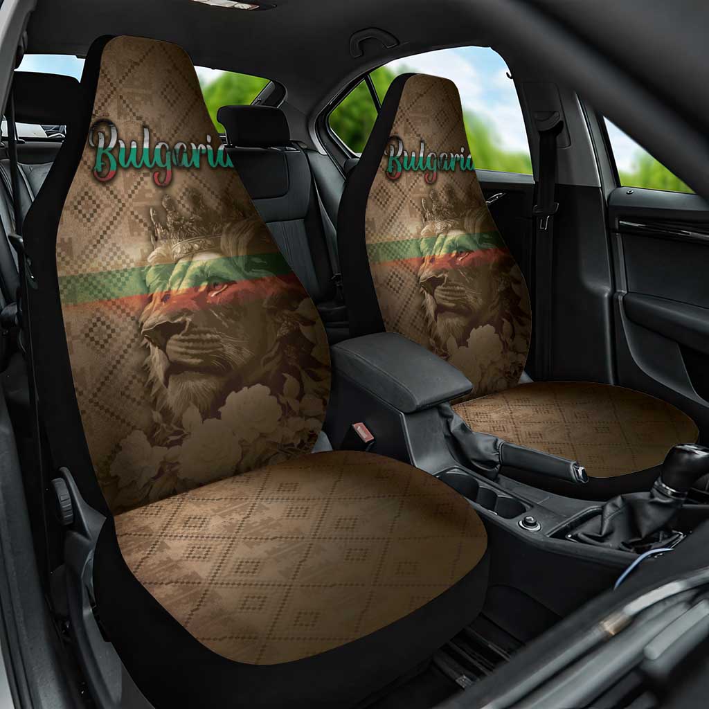 Bulgaria Car Seat Cover Lion King Is Pride - Wonder Print Shop