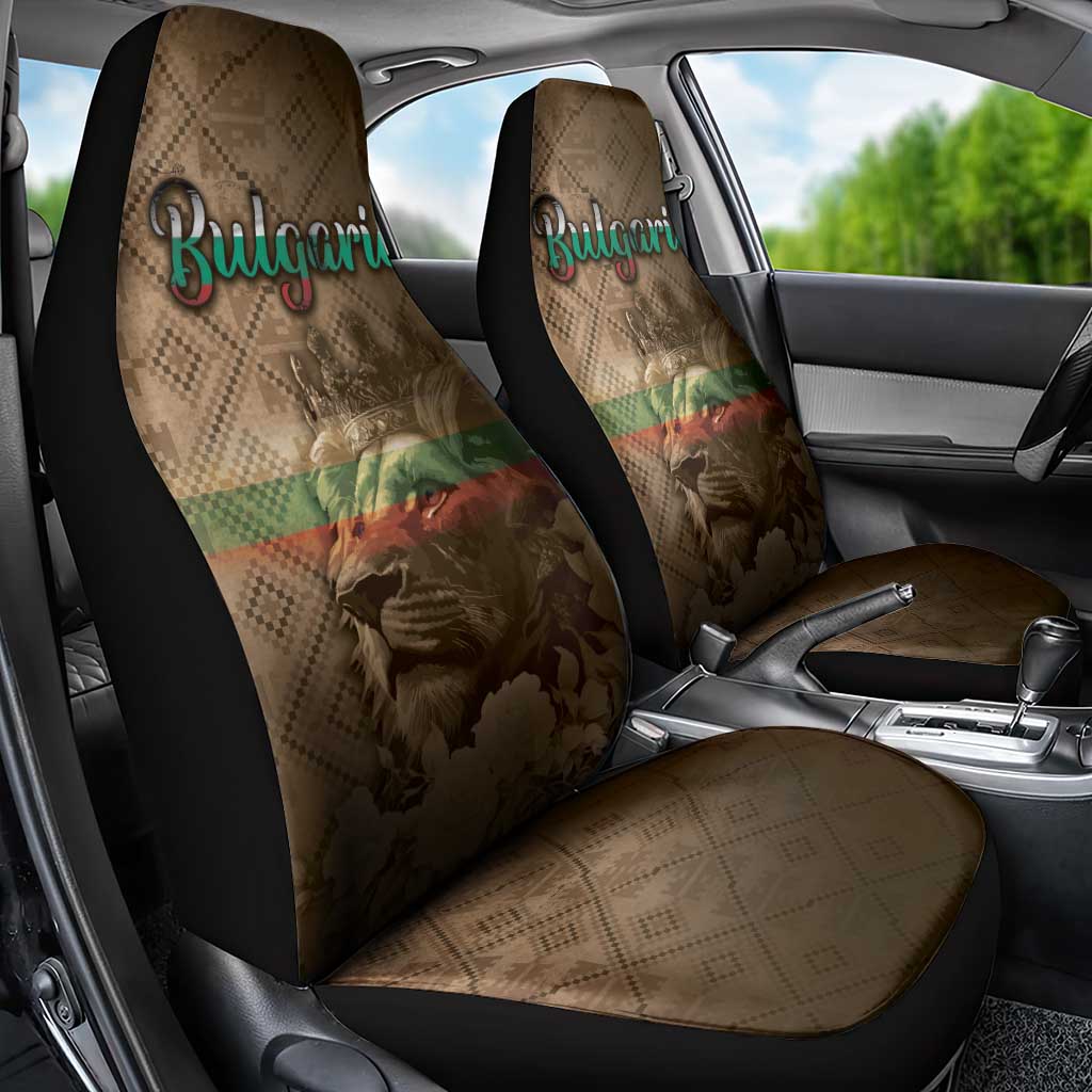 Bulgaria Car Seat Cover Lion King Is Pride - Wonder Print Shop