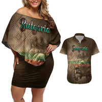 Personalized Bulgaria Couples Matching Off Shoulder Short Dress and Hawaiian Shirt Lion King Is Pride - Wonder Print Shop
