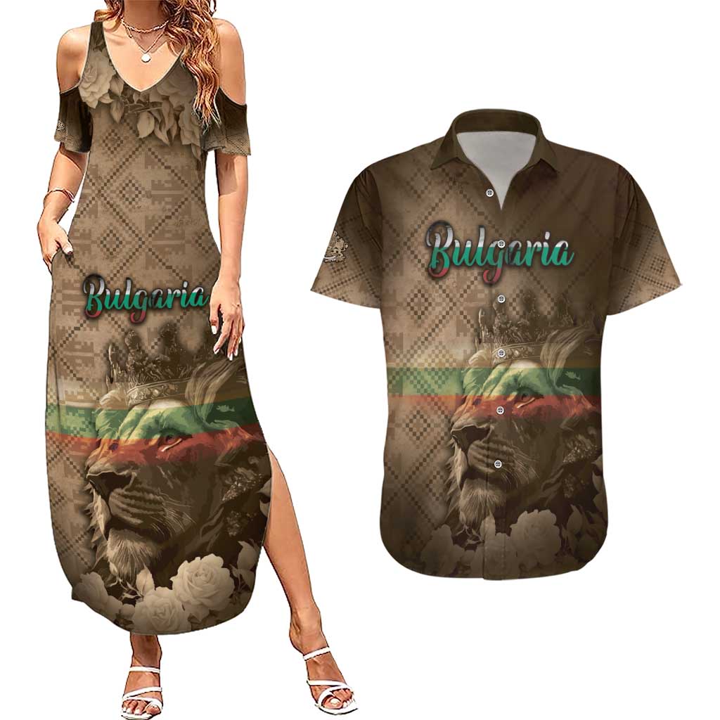 Personalized Bulgaria Couples Matching Summer Maxi Dress and Hawaiian Shirt Lion King Is Pride - Wonder Print Shop
