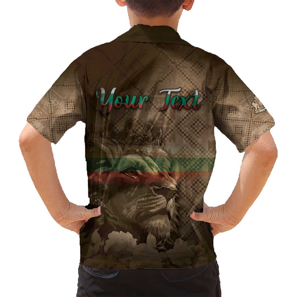 Personalized Bulgaria Family Matching Long Sleeve Bodycon Dress and Hawaiian Shirt Lion King Is Pride - Wonder Print Shop