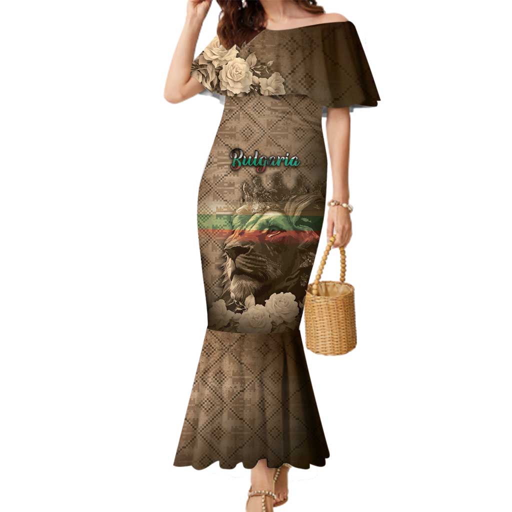 Personalized Bulgaria Family Matching Mermaid Dress and Hawaiian Shirt Lion King Is Pride - Wonder Print Shop