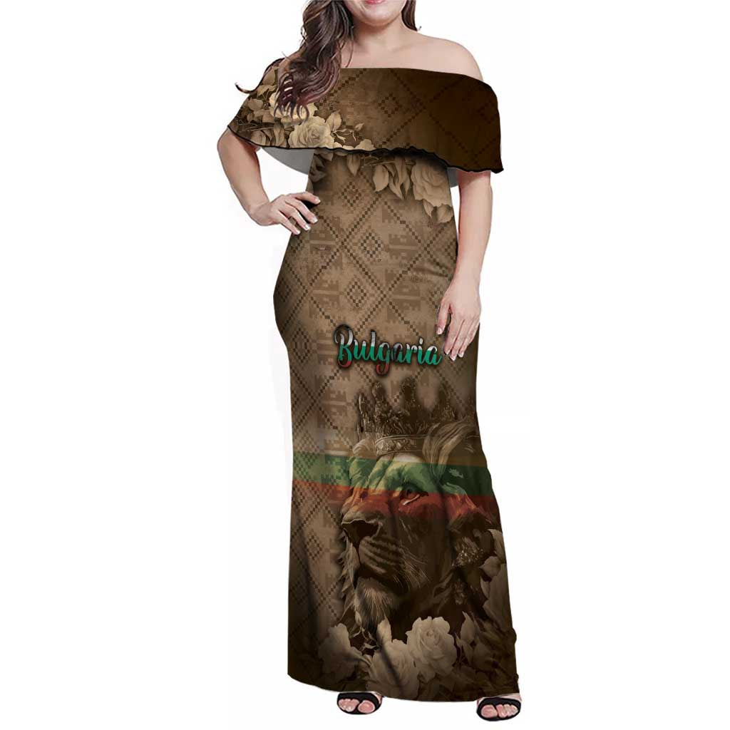 Personalized Bulgaria Family Matching Off Shoulder Maxi Dress and Hawaiian Shirt Lion King Is Pride - Wonder Print Shop