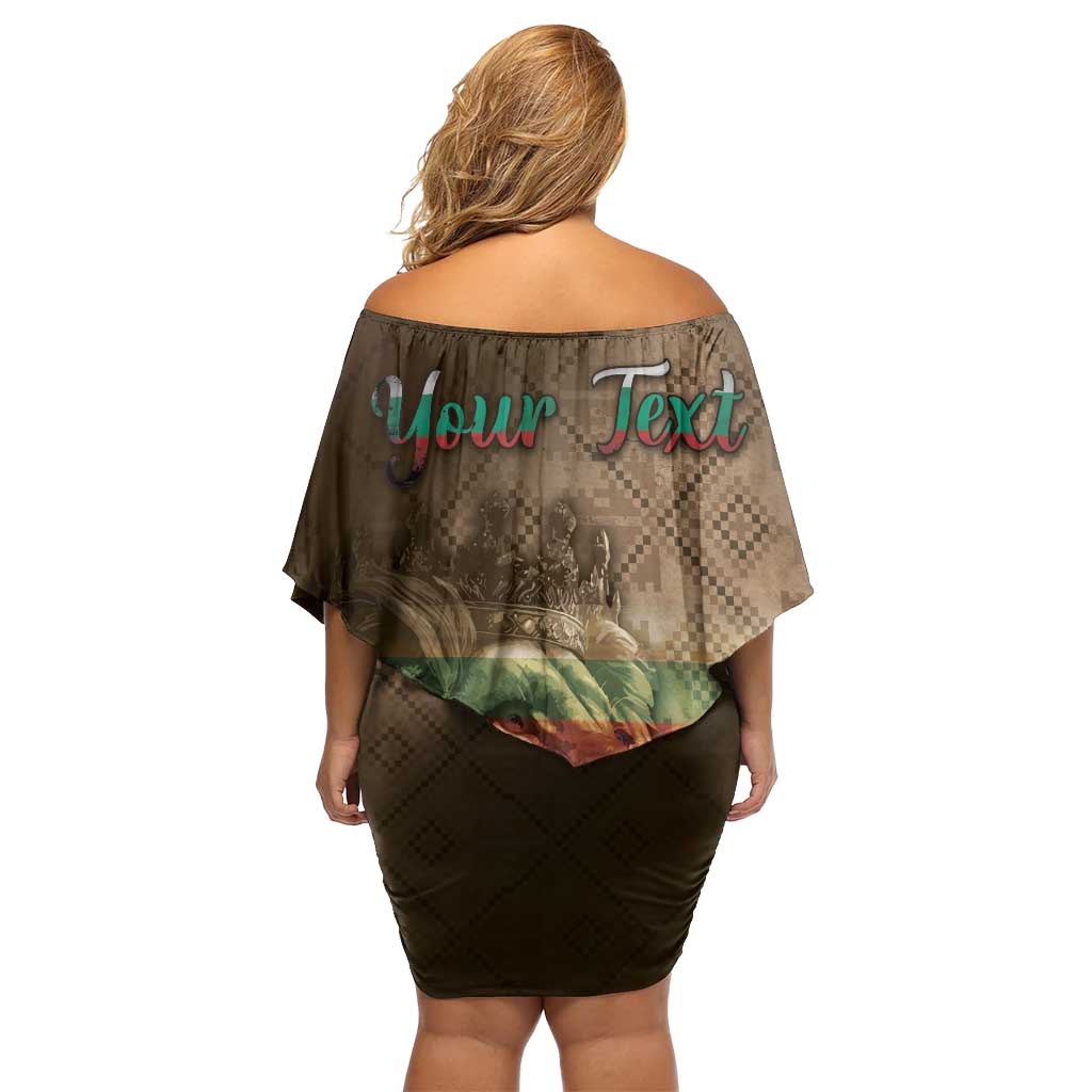 Personalized Bulgaria Family Matching Off Shoulder Short Dress and Hawaiian Shirt Lion King Is Pride - Wonder Print Shop