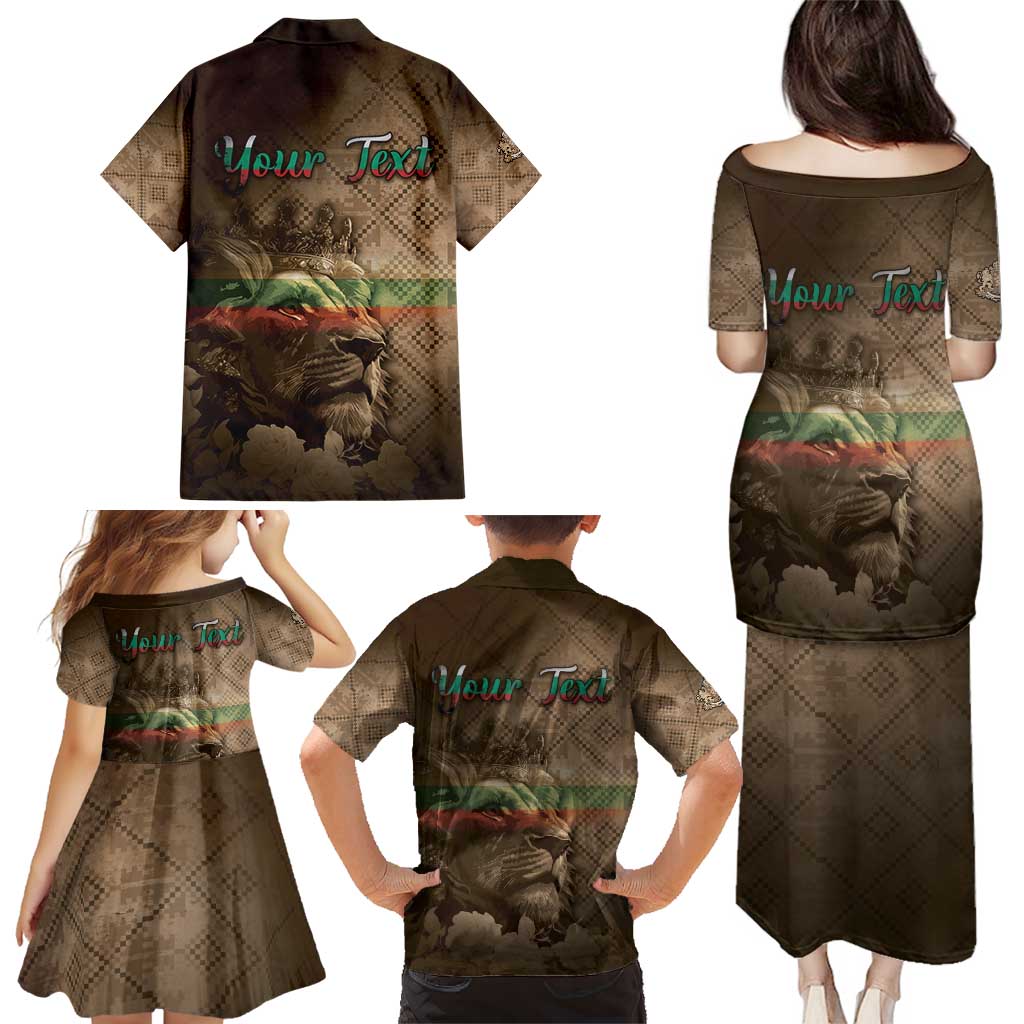 Personalized Bulgaria Family Matching Puletasi and Hawaiian Shirt Lion King Is Pride - Wonder Print Shop
