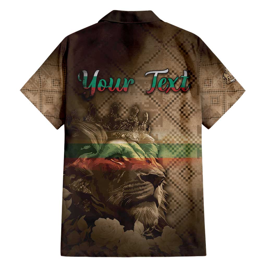 Personalized Bulgaria Family Matching Short Sleeve Bodycon Dress and Hawaiian Shirt Lion King Is Pride - Wonder Print Shop