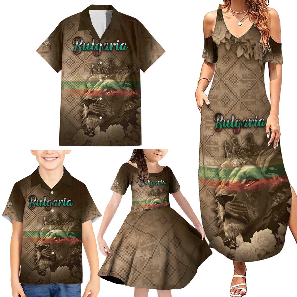 Personalized Bulgaria Family Matching Summer Maxi Dress and Hawaiian Shirt Lion King Is Pride - Wonder Print Shop