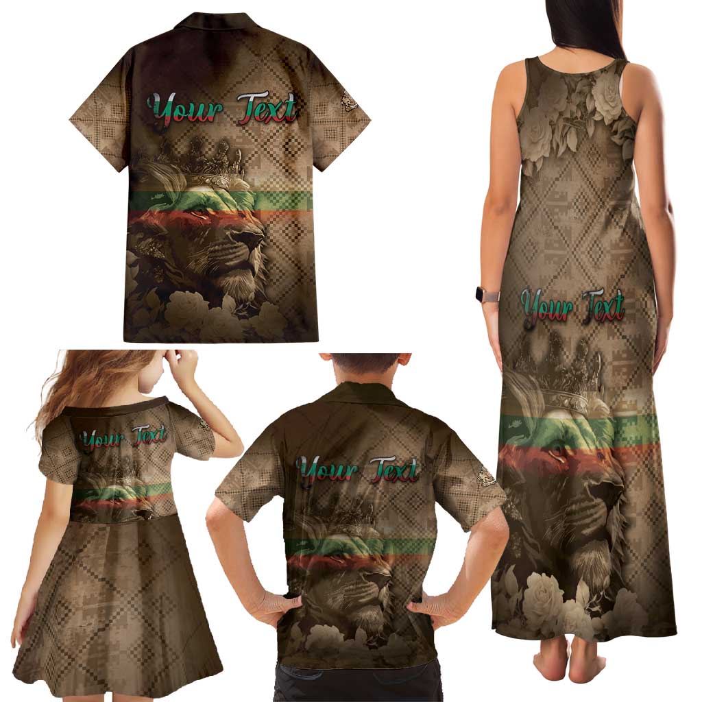 Personalized Bulgaria Family Matching Tank Maxi Dress and Hawaiian Shirt Lion King Is Pride - Wonder Print Shop