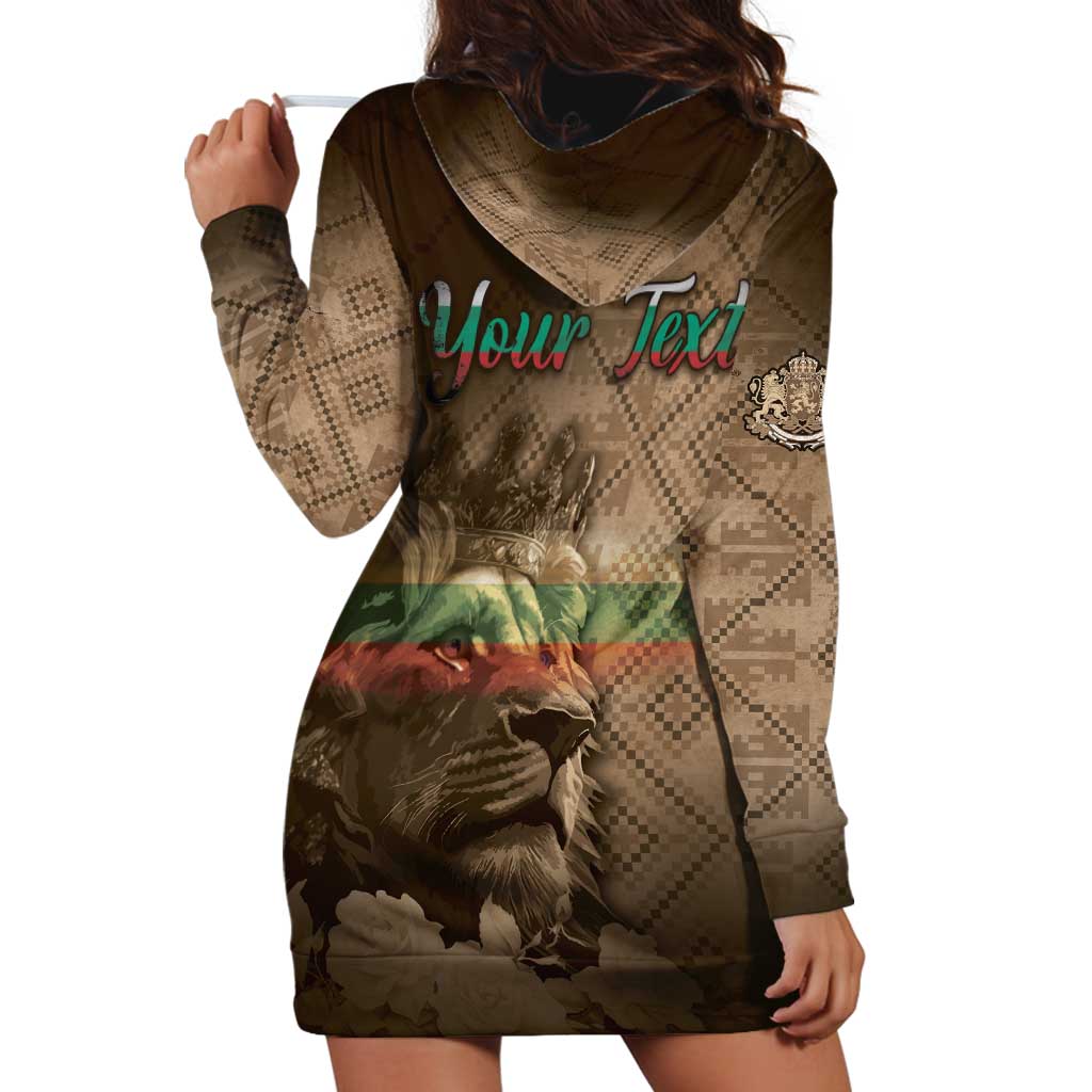 Personalized Bulgaria Hoodie Dress Lion King Is Pride - Wonder Print Shop