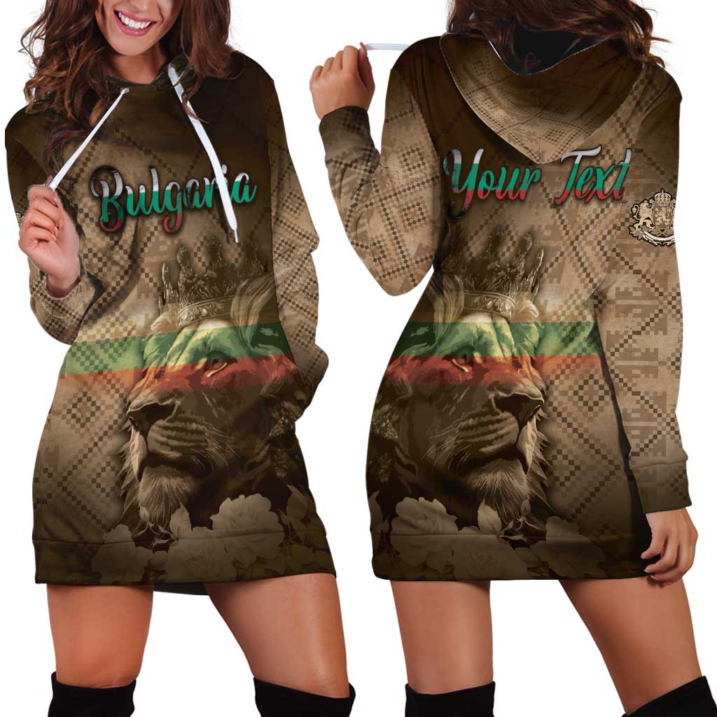 Personalized Bulgaria Hoodie Dress Lion King Is Pride - Wonder Print Shop