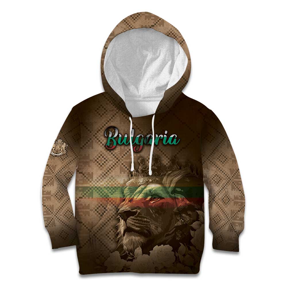 Personalized Bulgaria Kid Hoodie Lion King Is Pride - Wonder Print Shop