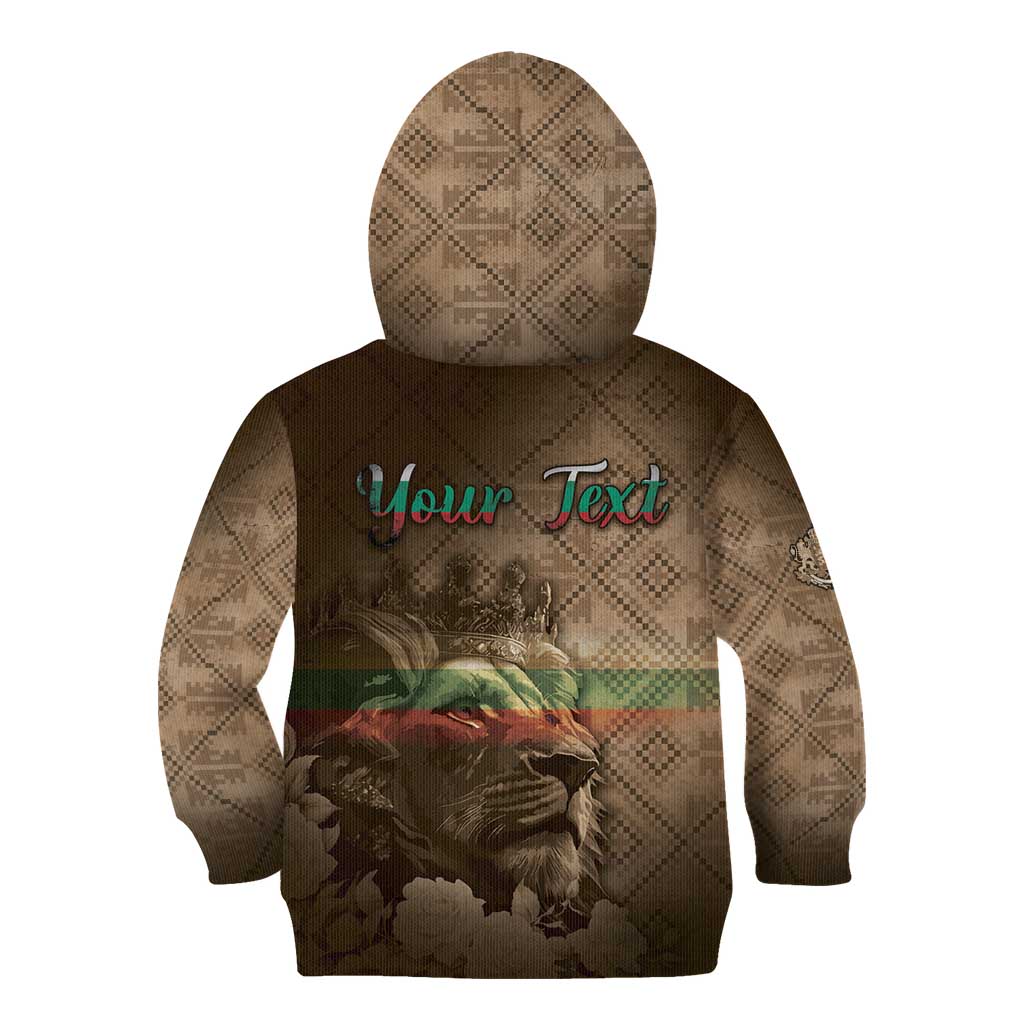 Personalized Bulgaria Kid Hoodie Lion King Is Pride - Wonder Print Shop