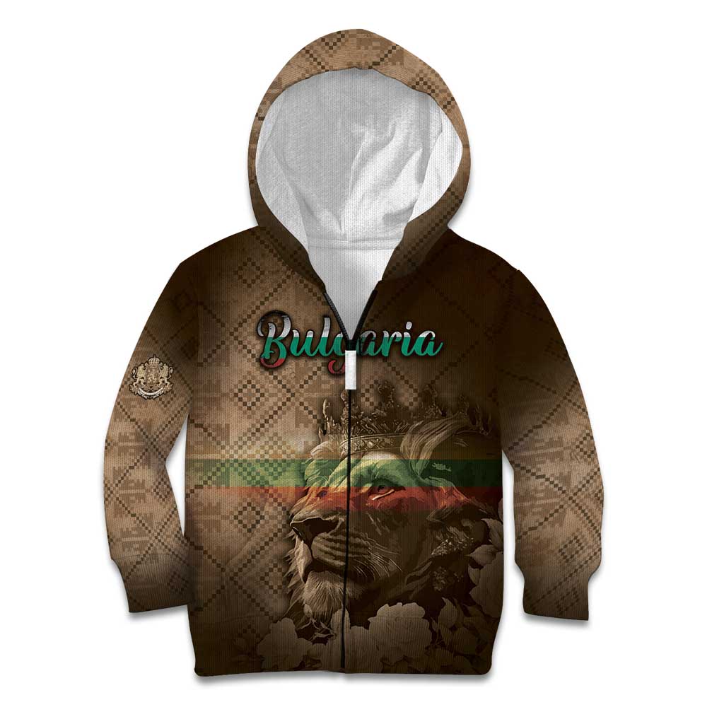 Personalized Bulgaria Kid Hoodie Lion King Is Pride - Wonder Print Shop