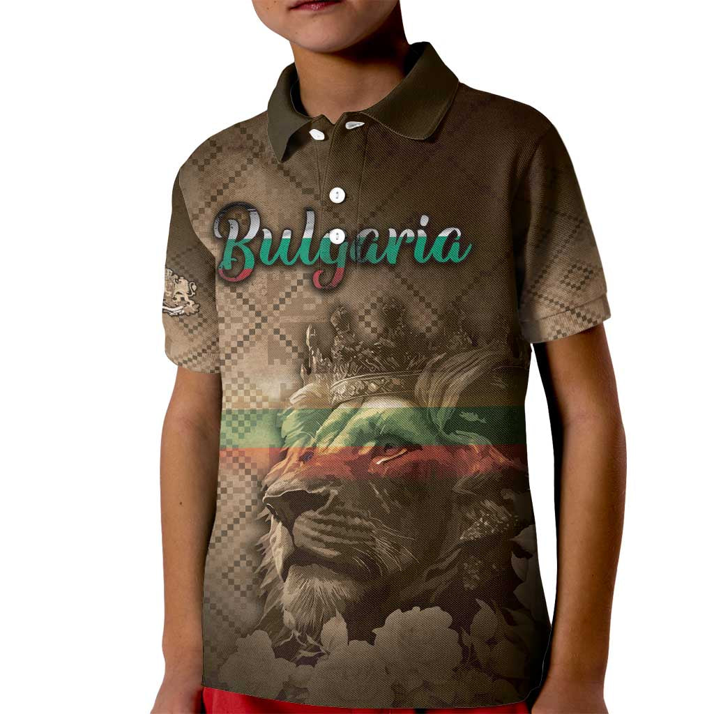 Personalized Bulgaria Kid Polo Shirt Lion King Is Pride - Wonder Print Shop
