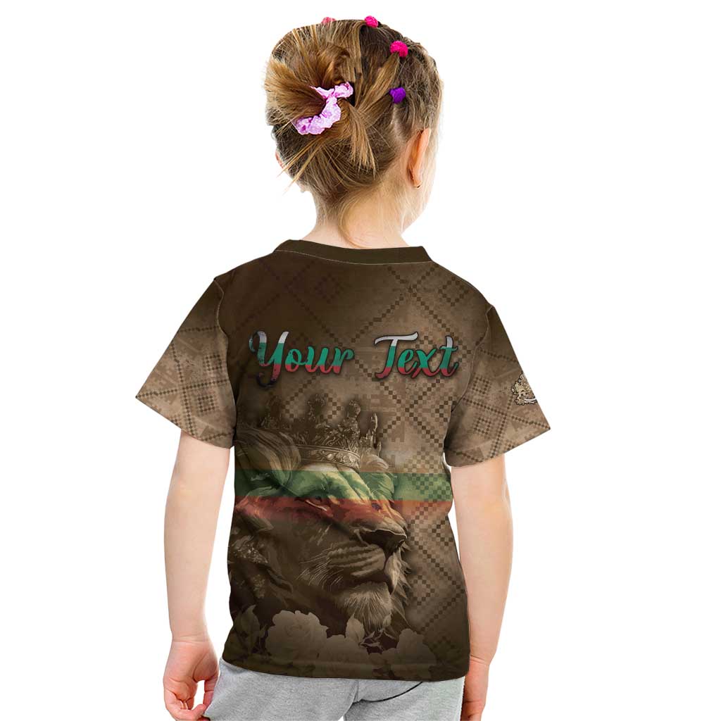 Personalized Bulgaria Kid T Shirt Lion King Is Pride - Wonder Print Shop