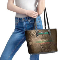 Bulgaria Leather Tote Bag Lion King Is Pride - Wonder Print Shop
