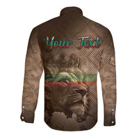 Personalized Bulgaria Long Sleeve Button Shirt Lion King Is Pride - Wonder Print Shop