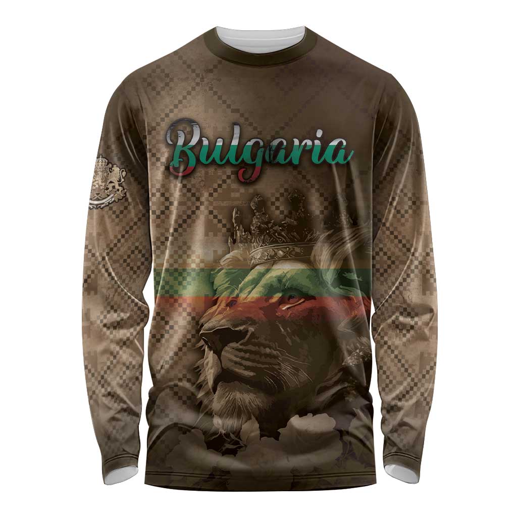 Personalized Bulgaria Long Sleeve Shirt Lion King Is Pride - Wonder Print Shop