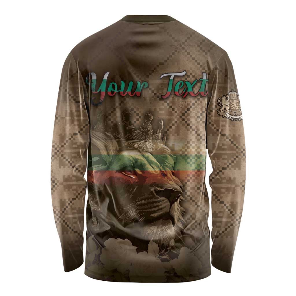Personalized Bulgaria Long Sleeve Shirt Lion King Is Pride - Wonder Print Shop