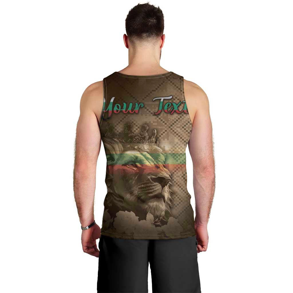 Personalized Bulgaria Men Tank Top Lion King Is Pride - Wonder Print Shop