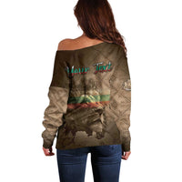 Personalized Bulgaria Off Shoulder Sweater Lion King Is Pride - Wonder Print Shop