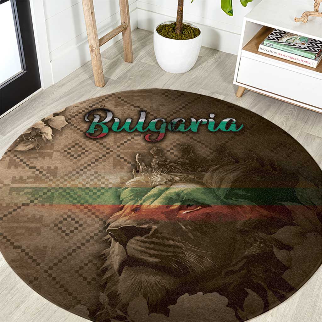 Bulgaria Round Carpet Lion King Is Pride - Wonder Print Shop
