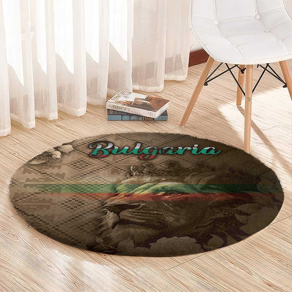 Bulgaria Round Carpet Lion King Is Pride - Wonder Print Shop